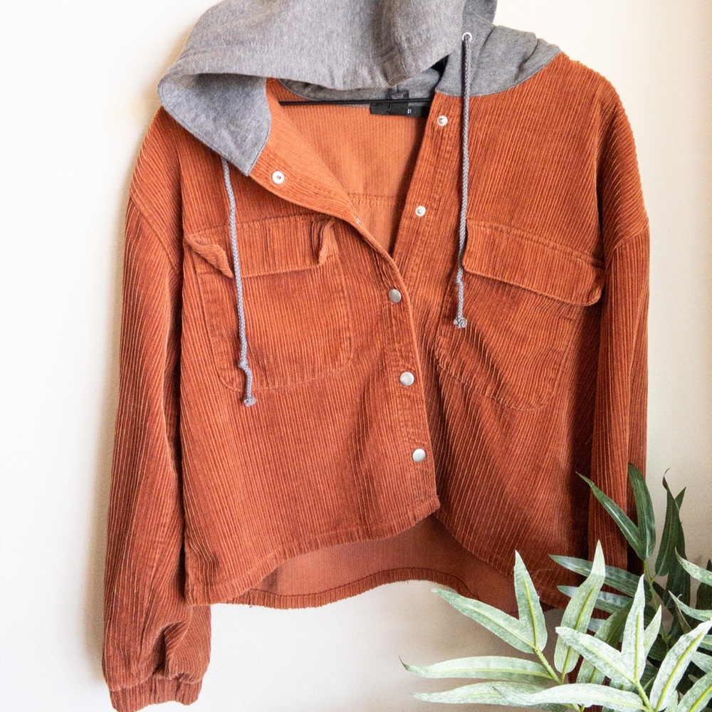 Forever 21 Corduroy Burnt Orange Jacket